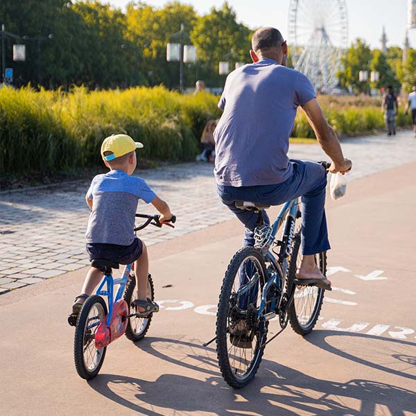 Father & Son Bicycling